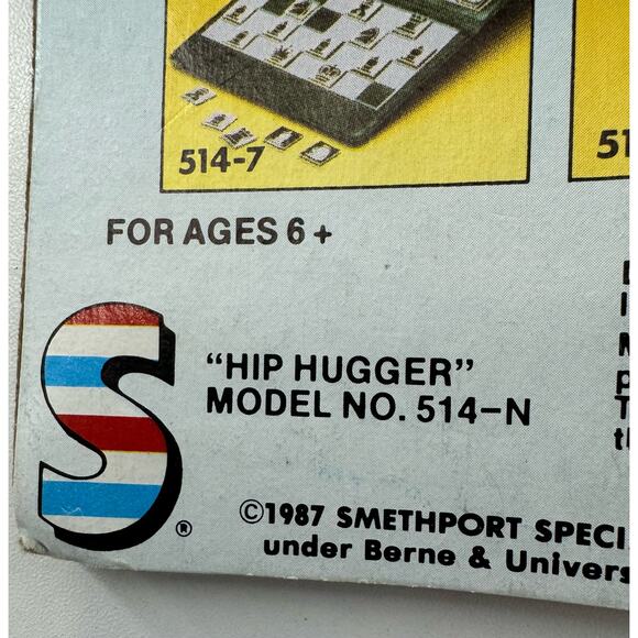 Hip Hugger Take Along Magnetic Backgammon Game 514-N Vintage 1987 New - Picture 4 of 5